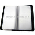 Bifold clear plastic business card holder Leather Book